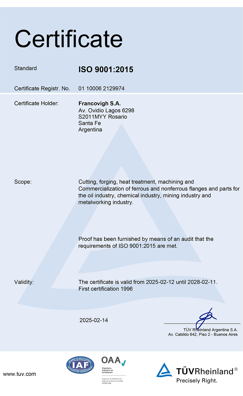 Integrated Quality Management System